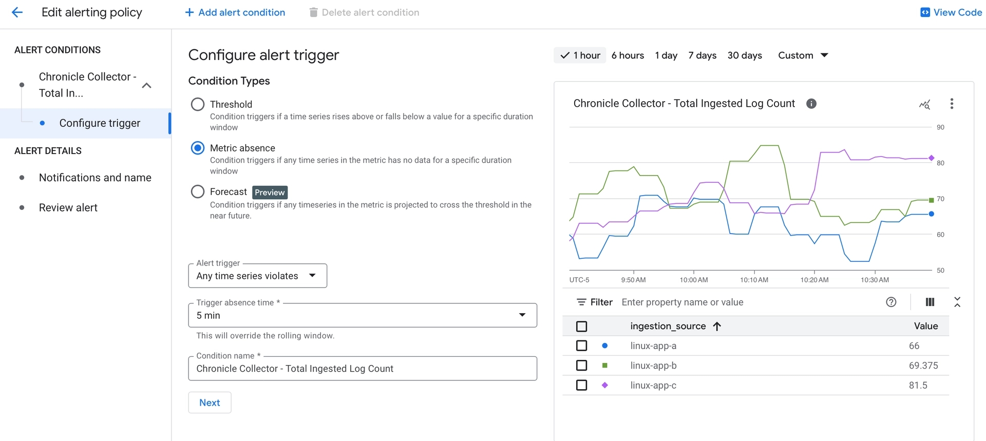 Bindplane docs - Google SecOps Silent Host Monitoring - image 4
