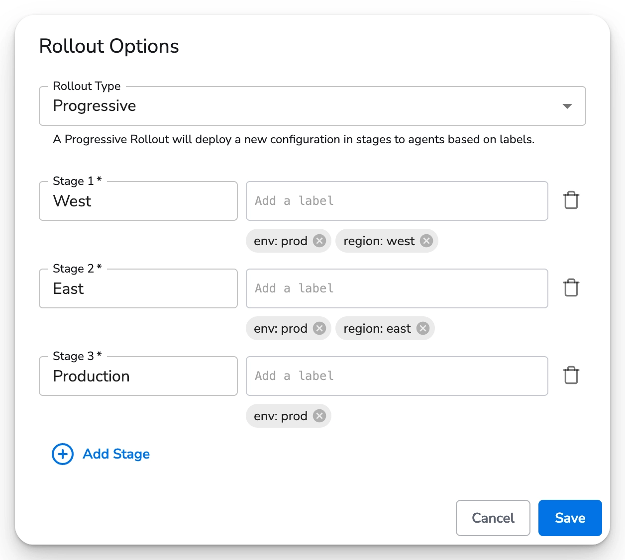 Bindplane docs - Progressive Rollouts - image 2