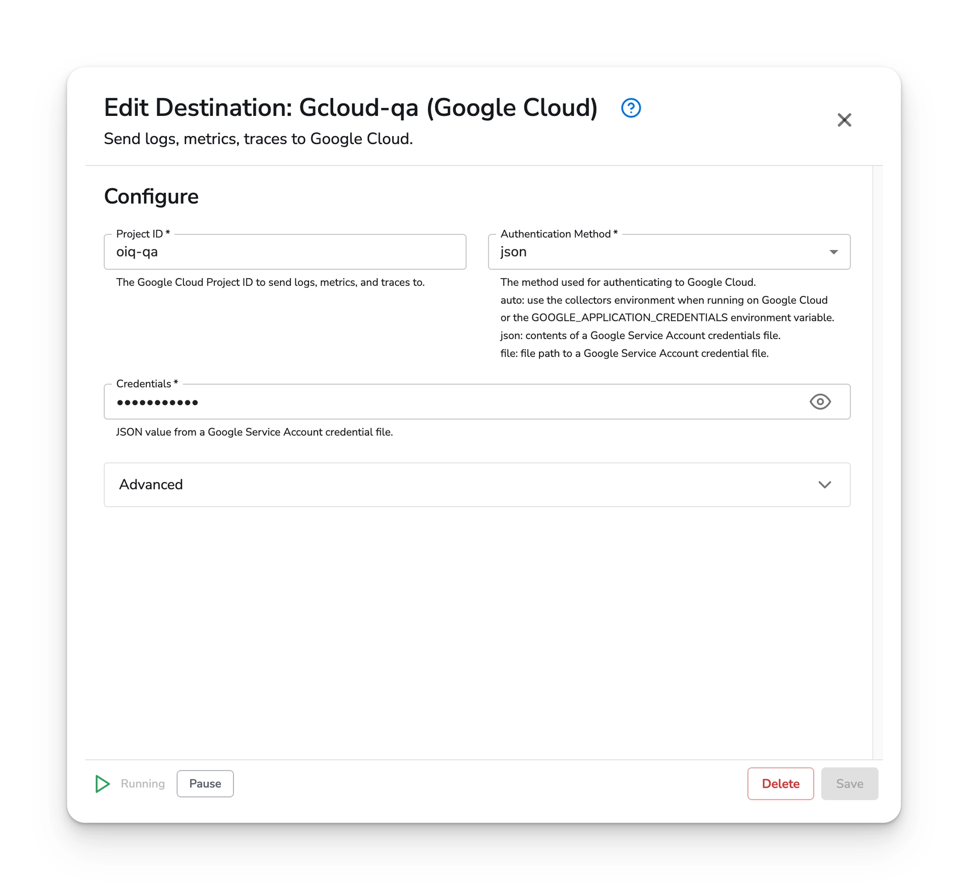 Bindplane docs - Pausing Telemetry - image 3