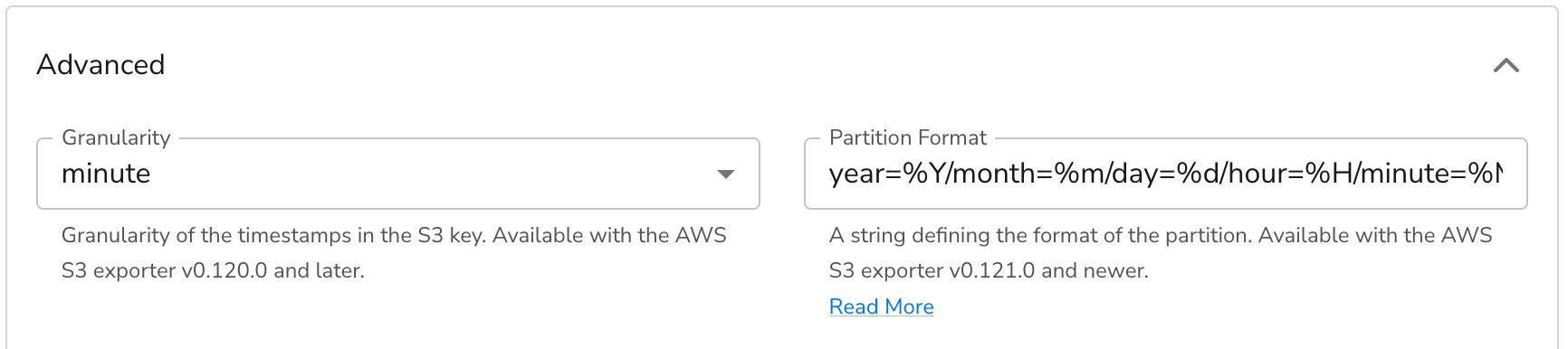 Bindplane - docs - Component Version Parameters